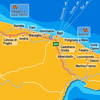 hotel Bisceglie: Costa Barese e Valle d'Itria