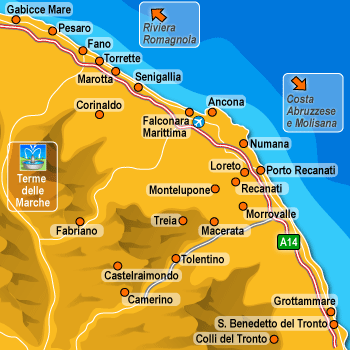 hotel Castel di Lama: Costa Marchigiana
