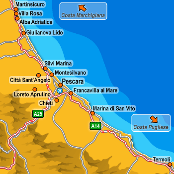 hotel Citt� Sant'Angelo: Costa Abruzzese e Molisana