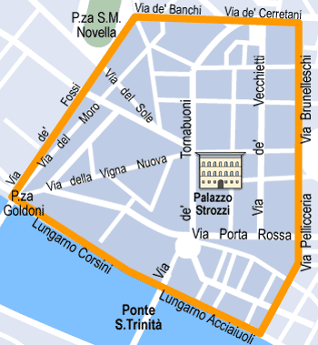 hotel Firenze: Palazzo Strozzi