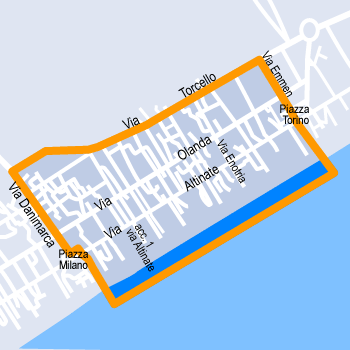 hotel Jesolo: Piazza Milano Piazza Torino