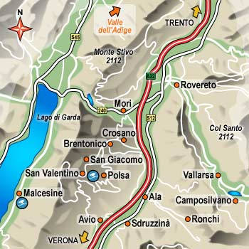 hotel Malcesine: Vallagarina e Monte Baldo