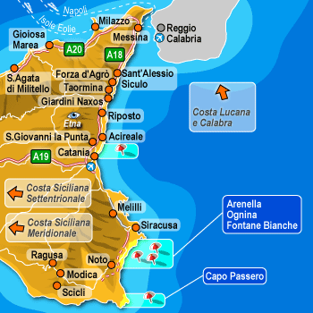 hotel Messina: Costa siciliana orientale