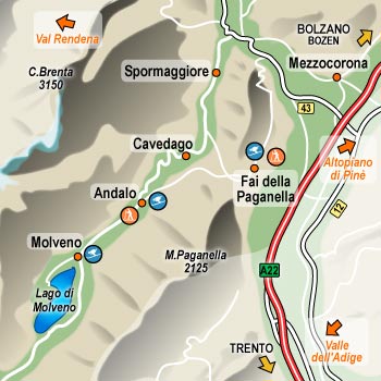 hotel Molveno: Altopiano della Paganella