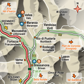 hotel Vandoies: Val d'Isarco